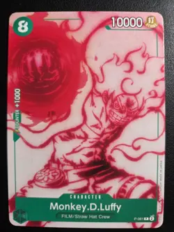 Monkey.D.Luffy P-041 ONE PIECE Card Game NM Green Common Reprint - Image 1