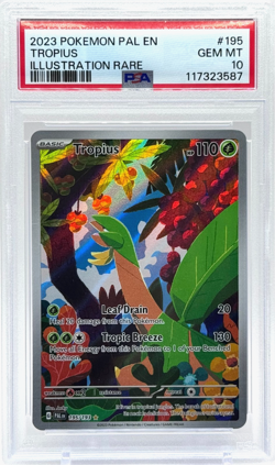 Pokemon Tropius Paldea Evolved 195/193 Illustration Rare PSA 10 Gem Mint - Image 1