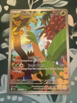 Pokemon TCG Tropius Holo Illustration Rare Card Paldea Evolved 195/193 - NM - Image 1