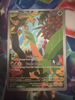 Pokemon TCG Tropius 195/193 Paldea Evolved Illustration Rare Full Art Holo1 - Image 1