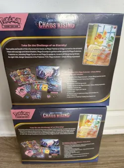 Pokemon TCG Mega Evolution Chaos Rising ETB Lot of 2 New Factory Sealed - Image 2