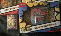 Pokemon TCG Ascended Heroes 3 Mega Evolution Ex Box/Booster Bundle New & Sealed - Image 2