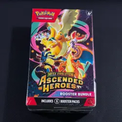 Pokemon TCG Mega Evolution—Ascended Heroes Booster Bundle Box 6 Packs 60 Cards - Image 1