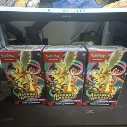 Pokemon TCG Mega Evolution Ascended Heroes Booster Bundle Box Lot of 3 (6) - Image 1
