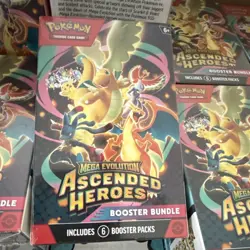 Pokemon TCG Mega Evolution: Ascended Heroes Booster Bundle Box 6 Packs English - Image 1
