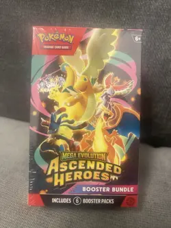 Pokemon TCG Mega Evolution Ascended Heroes Booster Bundle Box 6 Packs - Image 1