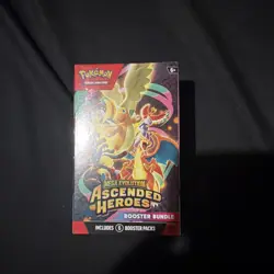 Pokemon TCG Mega Evolution Ascended Heroes Booster Bundle Box 6 Packs - Image 1