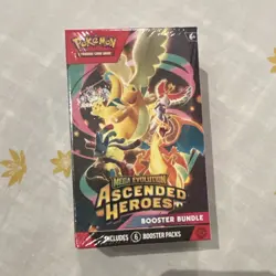Pokemon TCG Mega Evolution Ascended Heroes Booster Box Bundle 6 Packs - Image 1