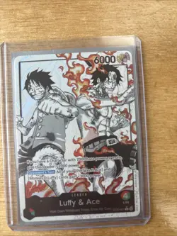 ST30-001 Luffy & Ace leader Alt Art (Parallel) One Piece Card Game ENGLISH Deck - Image 1