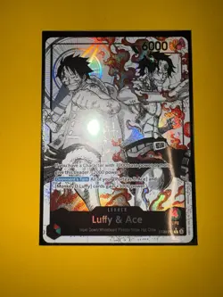 ST30-001 Luffy & Ace leader Alt Art (Parallel) One Piece Card Game ENGLISH Deck - Image 1