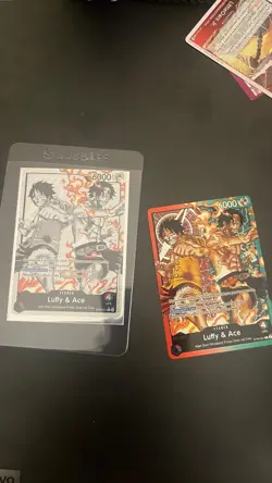 ST30-001 Luffy & Ace leader Alt Art (Parallel) One Piece Card Game ENGLISH Deck - Image 1