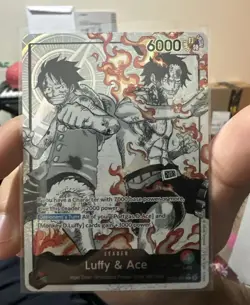 ST30-001 Luffy & Ace leader Alt Art (Parallel) One Piece Card Game ENGLISH Deck - Image 1