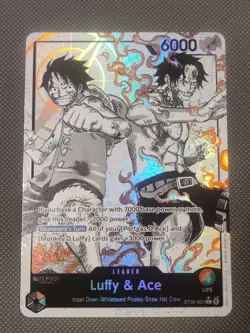 ST30-001 Luffy & Ace leader Alt Art (Parallel) One Piece Card Game ENGLISH Deck - Image 1