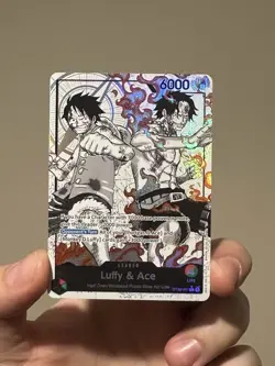 ST30-001 Luffy & Ace leader Alt Art (Parallel) One Piece Card Game ENGLISH Deck - Image 1