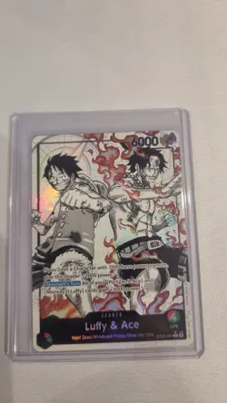 ST30-001 Luffy & Ace leader Alt Art (Parallel) One Piece Card Game ENGLISH Deck - Image 1