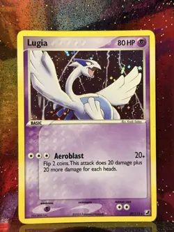 Lugia 29/115 EX Unseen Forces 2005 80 HP Aeroblast Psychic Pokemon TCG Card - Image 1