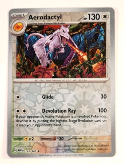 Aerodactyl - 142/165 - Reverse Holo - SV: Scarlet & Violet 151 - Pokemon Card_01 - Image 1