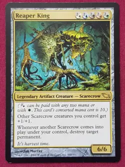 Magic The Gathering SHADOWMOOR REAPER KING artifact card MTG - Image 1