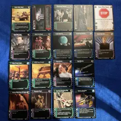 STAR WARS 2002/03/05 WOTC Trading Card Game 17 Card Lot. NO Duplicates - Image 1