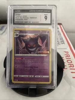 Gengar Prerelease SWSH241 Sword & Shield Promo Holo Card CGC Mint 9 - Image 1
