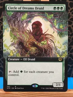 MTG - Circle of Dreams Druid. Adventures in the Forgotten Realms. Extended Rare. - Image 1