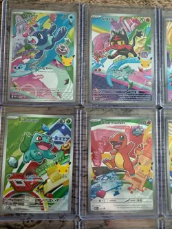 Pokemon (9) Full Set First Partner illustrator Collection Set *MINT* PACK FRESH - Image 2
