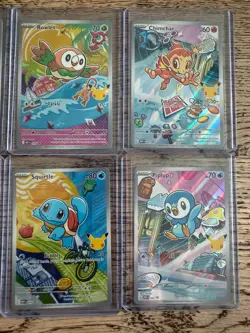 Pokemon (9) Full Set First Partner illustrator Collection Set *MINT* PACK FRESH - Image 3