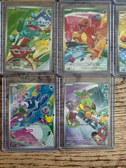 Pokemon (9) Full Set First Partner illustrator Collection Set *MINT* PACK FRESH - Image 4