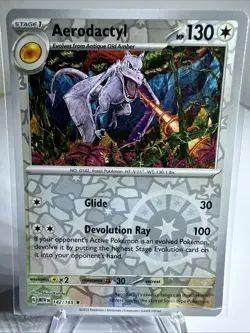 Aerodactyl 142/165 Sv: Scarlet & Violet 151 Reverse Holo Pokemon TCG Near Mint - Image 1