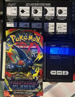 EXTREMELY HEAVY!!! 22.8G! Pokemon TCG Mega Evolution Phantasmal Flames Booster - Image 1