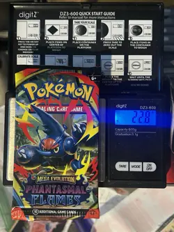 EXTREMELY HEAVY!!! 22.8G! Pokemon TCG Mega Evolution Phantasmal Flames Booster - Image 2
