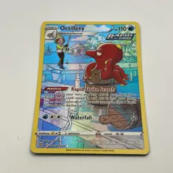 NM OCTILLERY 2022 Pokemon Brilliant Stars FULL ART Holo Ultra Rare POKEMON TG03 - Image 1