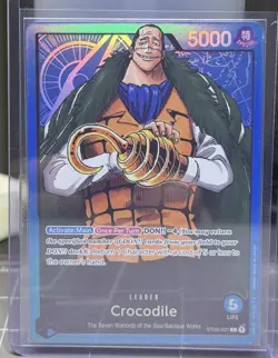 Crocodile - ST03-001 - Pre-Errata - Leader - English - NM - One Piece CCG - Image 1