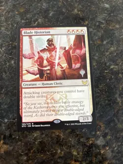 Blade Historian Strixhaven: School of Mages Regular Promotional Card Magic MTG - Image 1