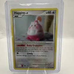 Pokemon TCG Happiny Pop Series 8 14/17 Common Cosmos Holo Card - Image 1