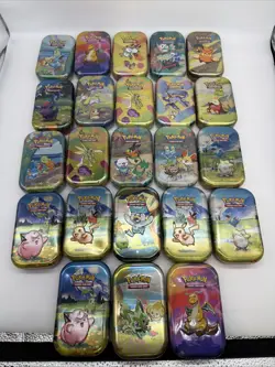 Misc Pokemon 23 EMPTY Mini Tins Lot (Empty! No Cards !) - Image 1