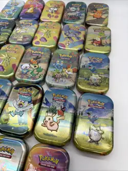 Misc Pokemon 23 EMPTY Mini Tins Lot (Empty! No Cards !) - Image 4