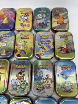 Misc Pokemon 23 EMPTY Mini Tins Lot (Empty! No Cards !) - Image 5