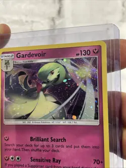 Pokemon Gardevoir 141/214 Cosmos Holo SM Lost Thunder Pokemon NM DOUBLE SWIRL - Image 3