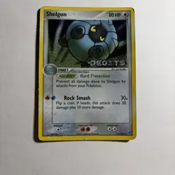 Pokemon TCG Shelgon Deoxys 45/107 Reverse Holo Stamped Card - HP/D - Image 1