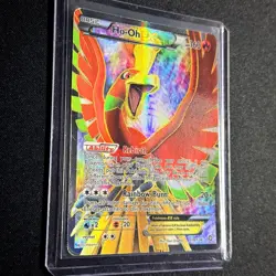Pokemon TCG - Ho-Oh EX Full Art 119/124 Dragon's Exalted 2012 B&W Card - Image 2