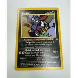Pokemon Sneasel 24/64 Neo Genesis Unlimited Regular 60 HP English - Image 1