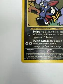 Pokemon Sneasel 24/64 Neo Genesis Unlimited Regular 60 HP English - Image 3