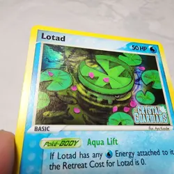 NM Lotad - Reverse Holo #55 Crystal Guardians Pokemon TCG - Image 2