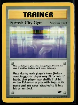 2000 Gym Challenge Fuchsia City Gym #114 Non Holo Pokemon Card - Image 1