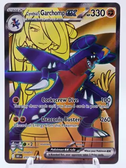 Cynthia's Garchomp ex 215/182 Pokemon TCG Destined Rivals Ultra Rare Holo NM - Image 1