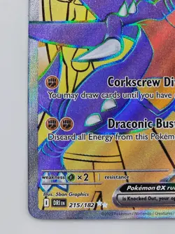 Cynthia's Garchomp ex 215/182 Pokemon TCG Destined Rivals Ultra Rare Holo NM - Image 5