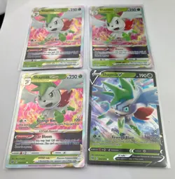 pokemon TCG Shaymin V Vstar 4 Card lot 14/172 13/172 Holo - Image 3