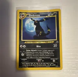 Pokemon TCG Umbreon 13/75 Neo Discovery Holo Rare Unlimited English - Image 1