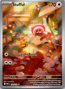 Stufful 154/132 Illustration Rare Mega Evolution Pokemon Near Mint - Image 1
